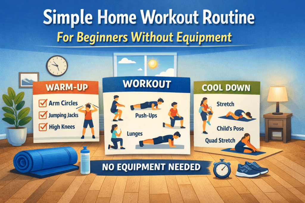 Simple Home Workout Routine For Beginners