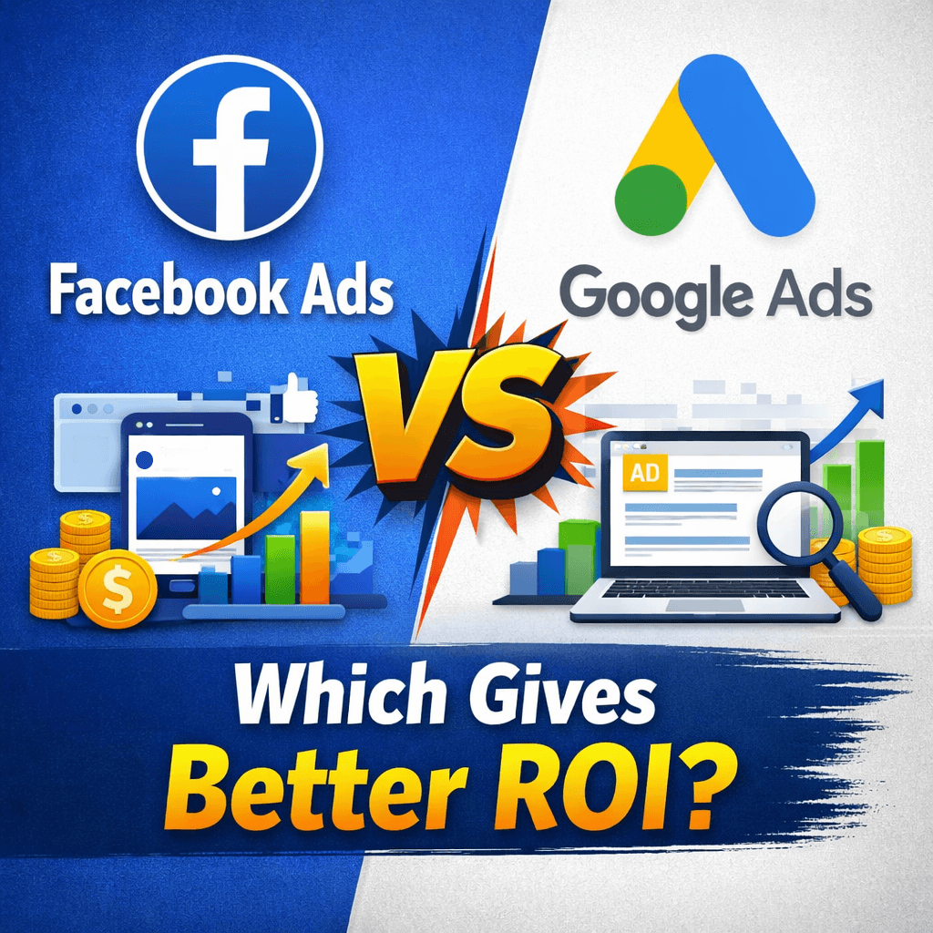 Facebook Ads Vs Google Ads: Which Gives Better ROI