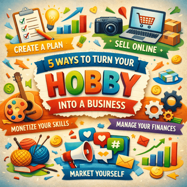 Ways To Turn Your Hobby Into A Business